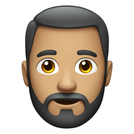 male portrait with beard indoors sticker