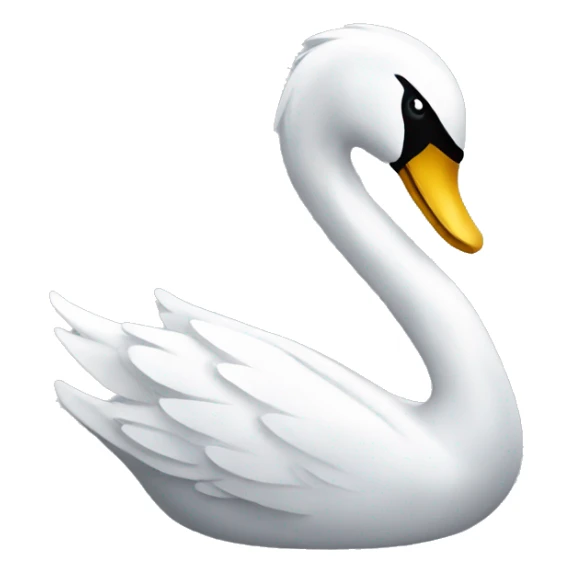 Swan cup sticker