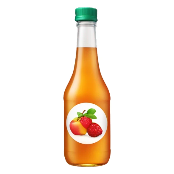 a bottle of fruit syrup sticker