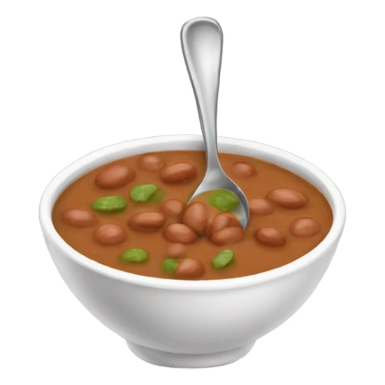 a spoonful of pinto bean soup sticker