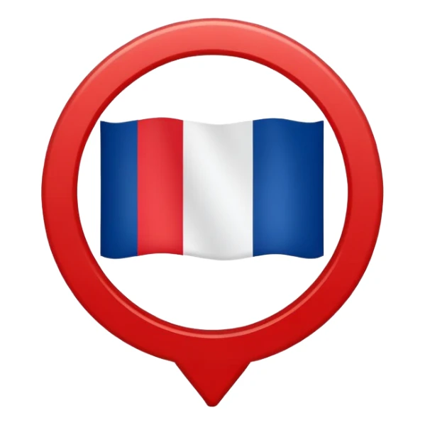 French flag with no entry sign overlaid, keep original flag intact sticker
