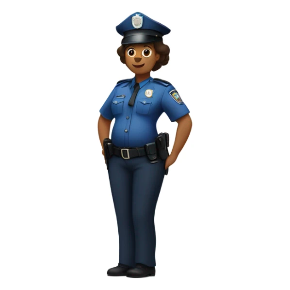 9 months pregnant police officer sticker