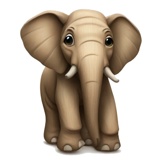 Elephant made of wood sticker