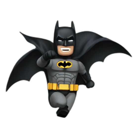 The dark knight batman flying movie sticker
