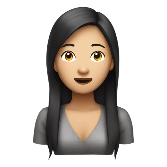 The Asian woman who is singing sticker