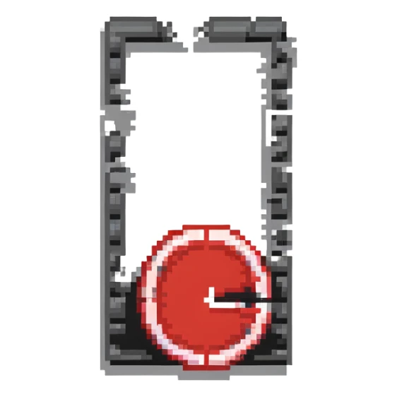 Red prohibition symbol, no entry sign with slash sticker