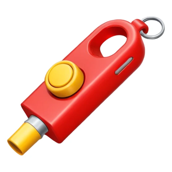 A create a whistlewith tvk image and colour with the colour first red and in center yellow and then red  sticker