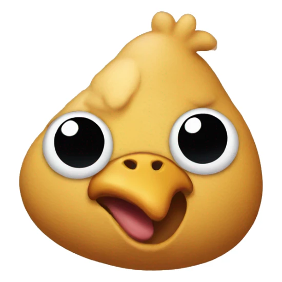 Hybrid of poop and chicken emoji sticker