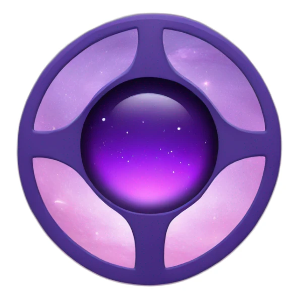 a purple portal to another galaxy sticker