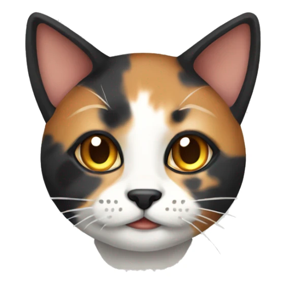 Pixel calico cat sticker