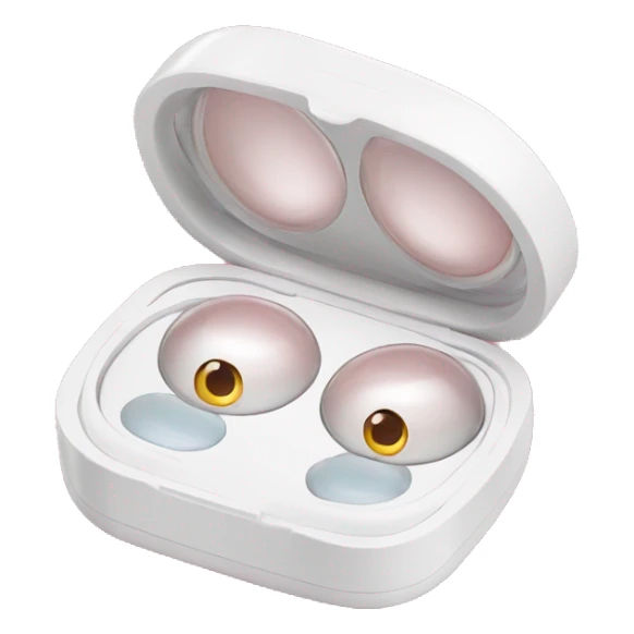 dual compartment prescription contact lens case sticker