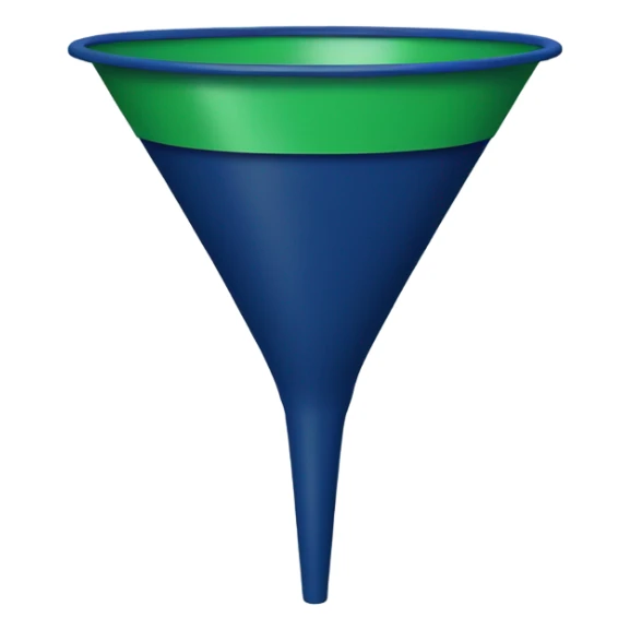Sales dark blue funnel money sticker
