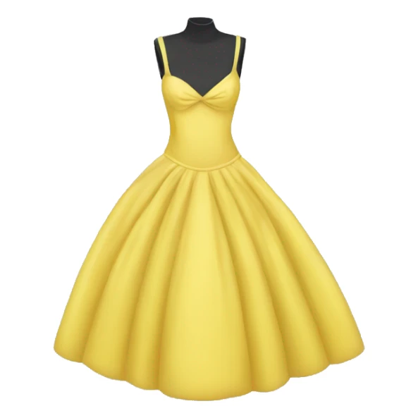 Yellow prom dress sticker