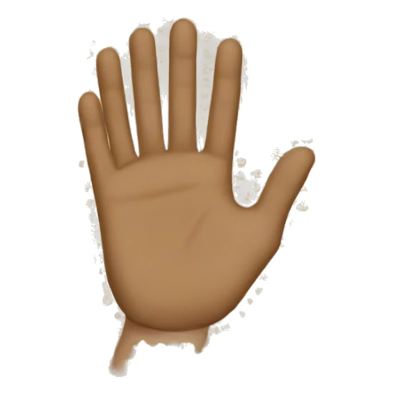 Un emoji content qui se tient la tête avec les mains sticker