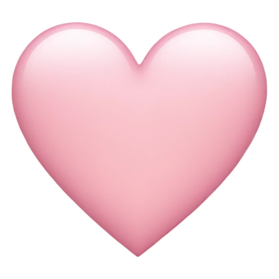 Light pink heart sticker