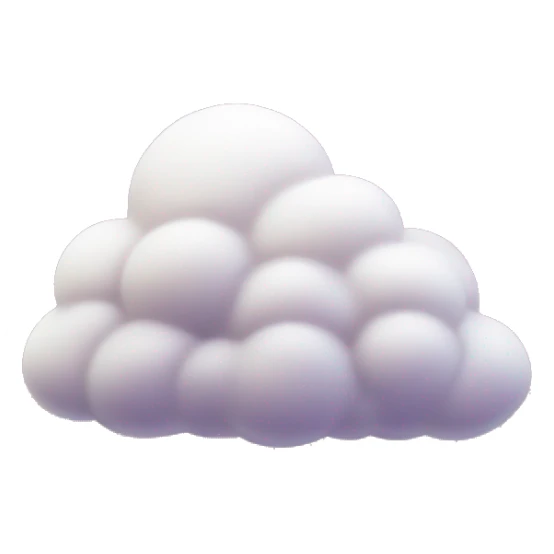 Paarse wolk met glitters dat magie moet voorstellen sticker