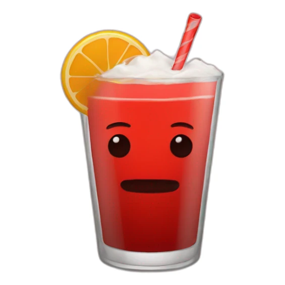 vaso de fiesta rojo con cara de marreado sticker