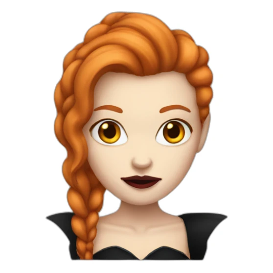 Woman vampire ginger white skin sticker