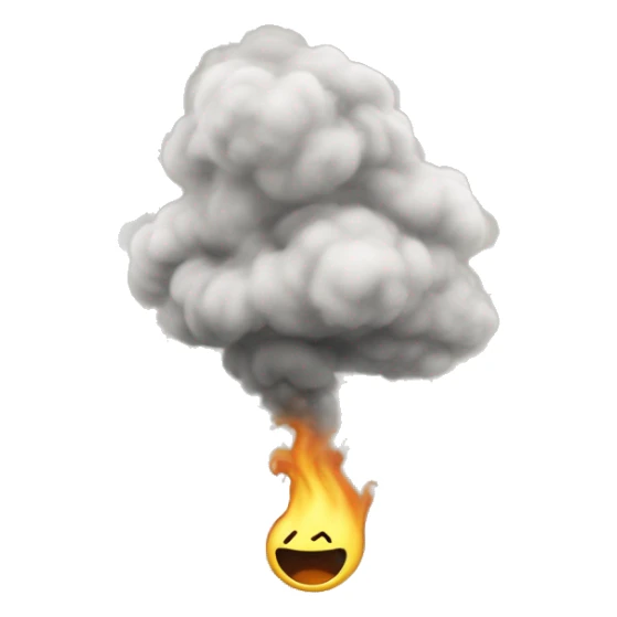 Viento o humo, un símbolo de remolino (representando el sahumerio)  sticker