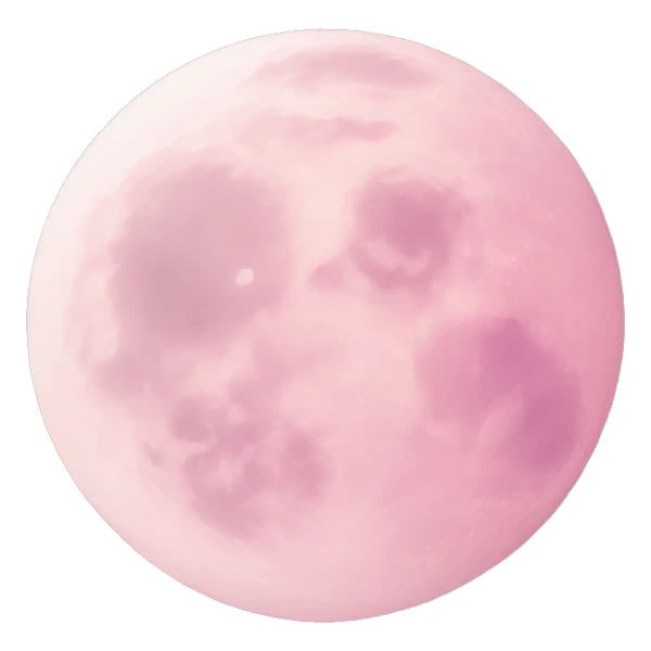 pastel pink moon sticker