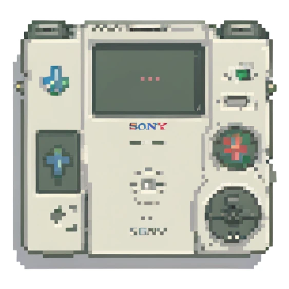 белый плеер Sony, no background sticker