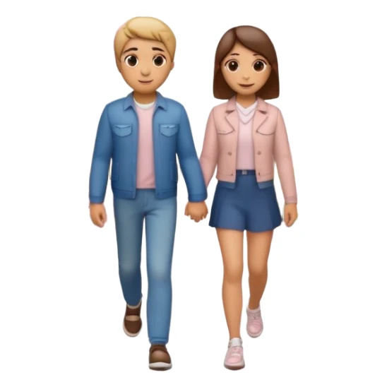 3D emoji-style of two roads merging into one 💞, with cherry blossoms 🌸, floating hearts 💕, soft sunset sky 🌅, and a couple walking hand-in-hand 👩‍❤️‍👨. Romantic and aesthetic vibe sticker