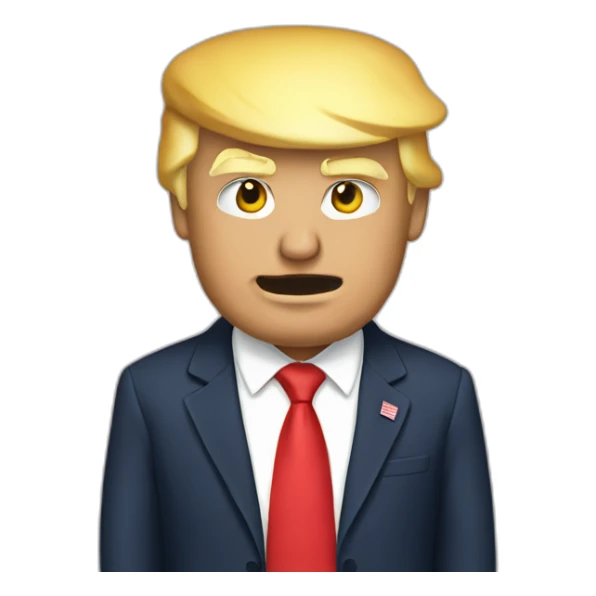 Donald Trump qui fait la bise sticker