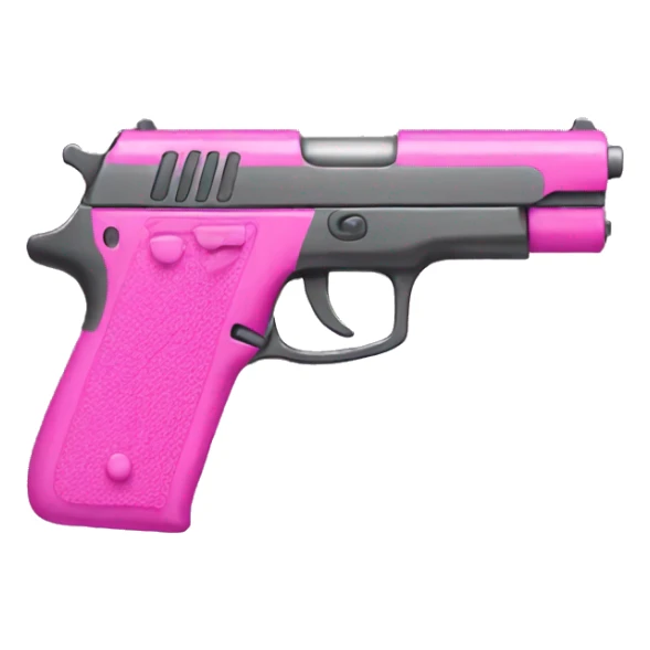 Pink gun  sticker