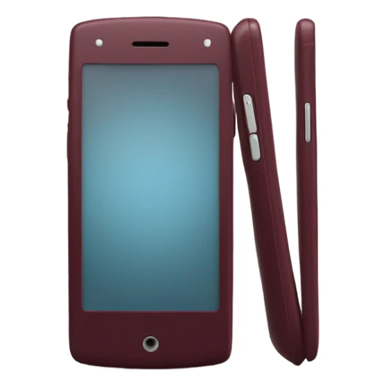 burgundy phone sticker