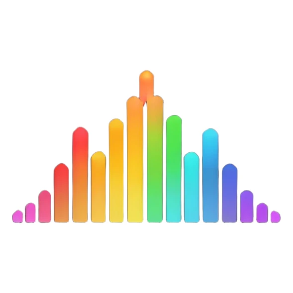 full black audio spectrum, the spectrum is white sticker