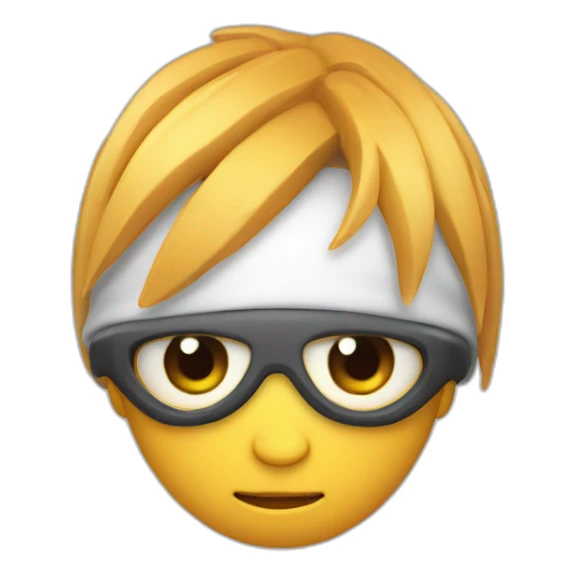 3d sphere with a cartoon Strider skin texture with big feminine eyes sticker