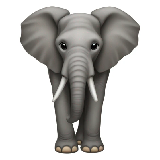 Elephant shaped like Africa sticker