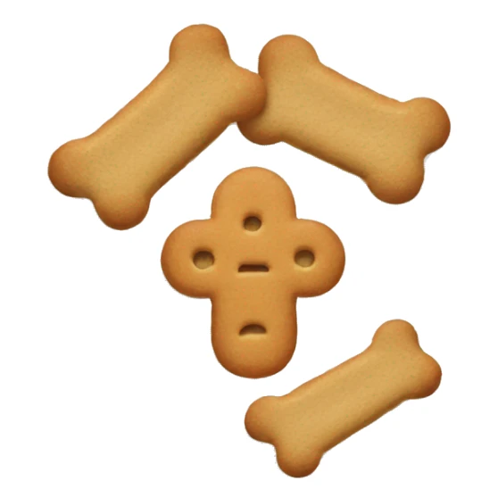 People eating dog biscuit on plate sticker