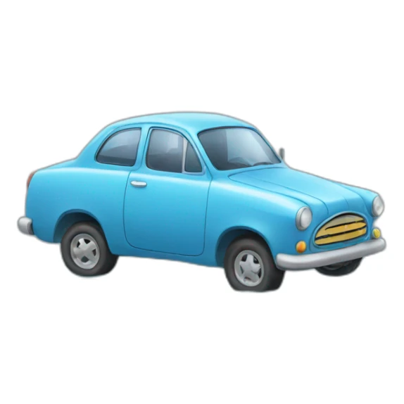 car with water sticker