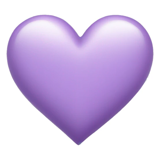 light purple heart  sticker