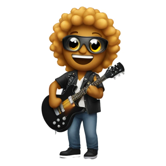 Me as a rock star on stage sticker