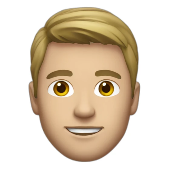 Osasuna player with caucasian skin and red t-shirt sticker