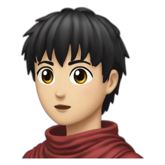 casca from berserk with long black air sticker