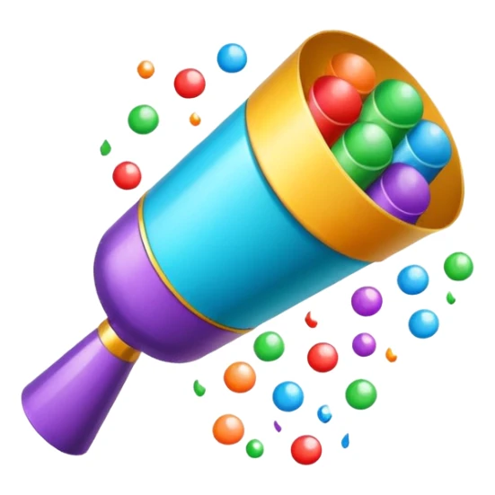 Corporate Gift icon and party popper as a retro sticker  sticker