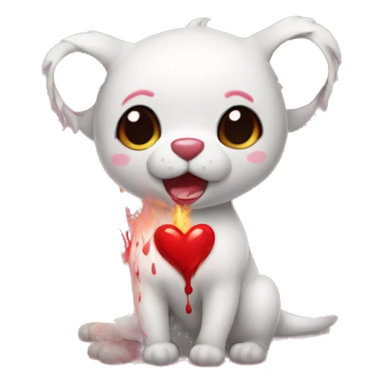 I need a bleeding heart. The fire heart is important for celebration but the bleeding heart says "I am so filled with human emotion about this that I can scarcely breathe" sticker