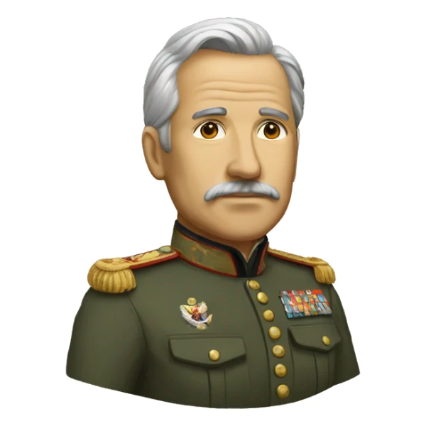 A brilliant military leader sticker