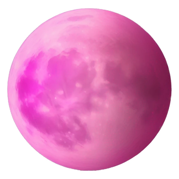 pink moon sticker