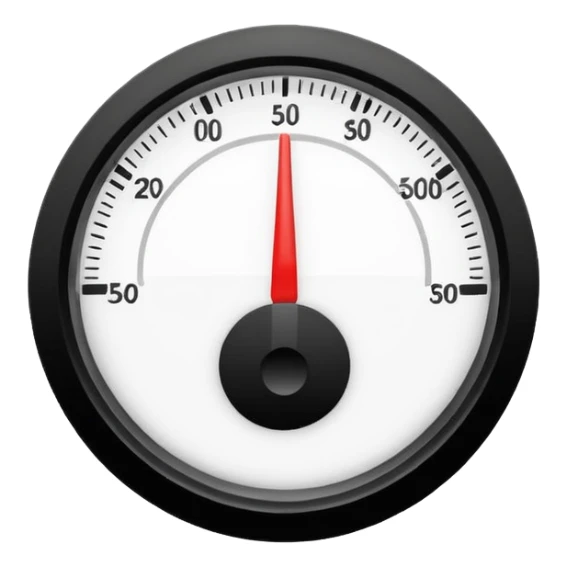 depth meter gauge, no numbers, clean and modern look, emoji style sticker