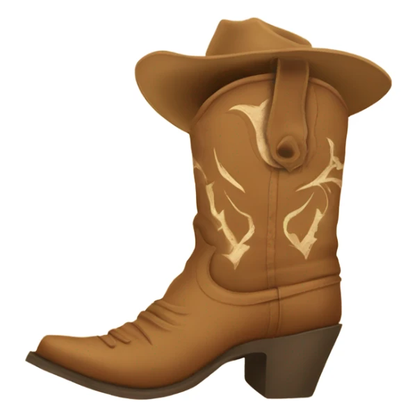 Cowgirl boot sticker