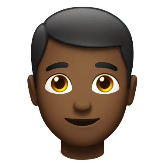 Generate a simple emoji with stars on head  sticker