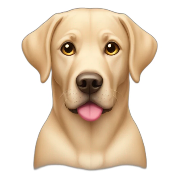 Labrador with hearts in his eyes sticker