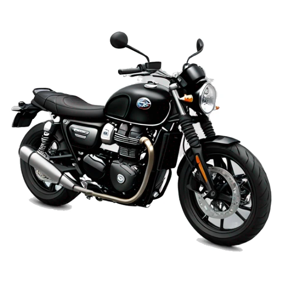 triumph black street twin 900 sticker