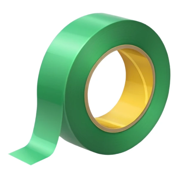 emoji of light green tape sticker