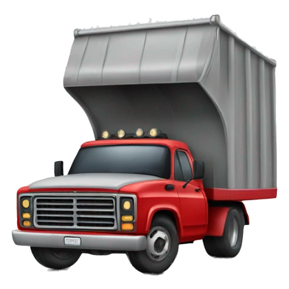 red hillbilly truck with light bar on top  sticker