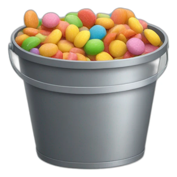 Candy in a bucket sticker